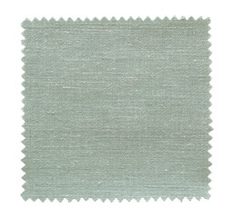 Gray fabric swatch samples isolated with clipping path