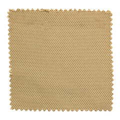 brown fabric swatch samples isolated with clipping path for mockup
