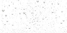 Drops Of Water, Wet Rain Splash - Isolated Transparent Background