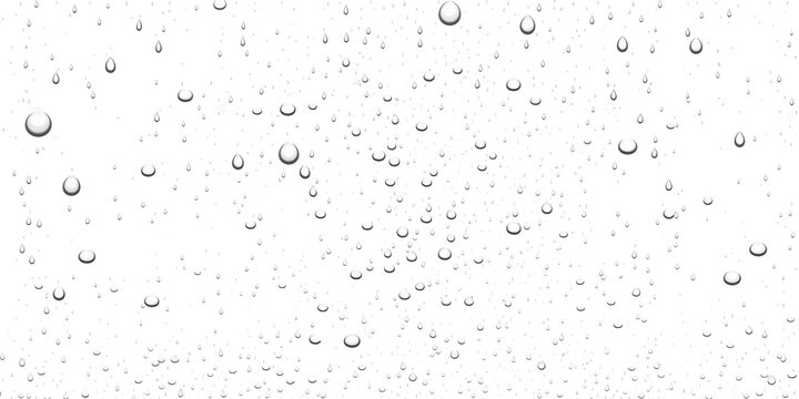 drops of water, wet rain splash - isolated transparent background