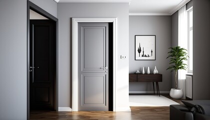 Wall Mural - Interior, modern door 