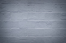 Brick Wall With Gray Painted Texture
