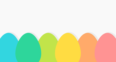 Wall Mural - easter eggs colorful background. vector illustration.