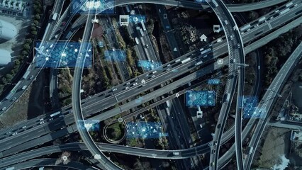 Poster - 交通とテクノロジー　空撮