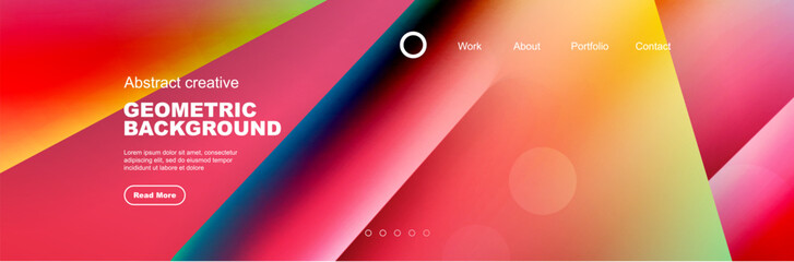 Wall Mural - Abstract background for your landing page design. Web page for website or mobile app wallpaper