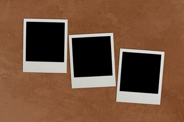 Wall Mural - Empty blank classic retro photo frames