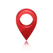 © free job - vector illustration red location icon design template.