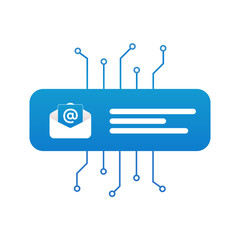 Poster - email marketing automation with ai. segmentation and personalization in digital email newsletter. ai
