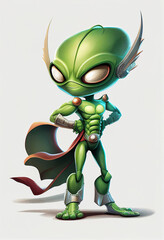 Canvas Print - Alien cartoon character