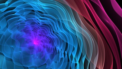 Wall Mural - Elegant abstract illustration for art projects, cards, business, posters. 3D illustration, computer-generated fractal
