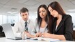 © BillionPhotos.com - Happy business team working in an office.