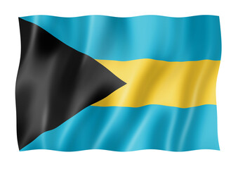 Sticker - Bahamian flag isolated on white