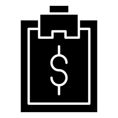 Poster - notepad money icon