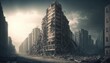 The Reawakening of a City: A View of Renewal After an Earthquake, AI generative