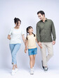© Timeimage - Image of Asian family on background