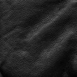 © golubovy - Creased leather. Embossed texture. Textile material. Black skin grain structure dark uneven grunge abstract illustration free space background.