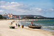 Landschaft eines Küstenstreifen an der Ostsee bei Binz auf Rügen