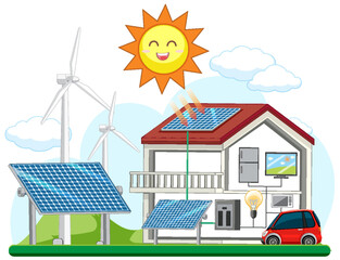 Poster - Green energy vector concept