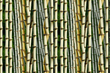  motif répétitif représentant des tiges de bambou - illustration ia