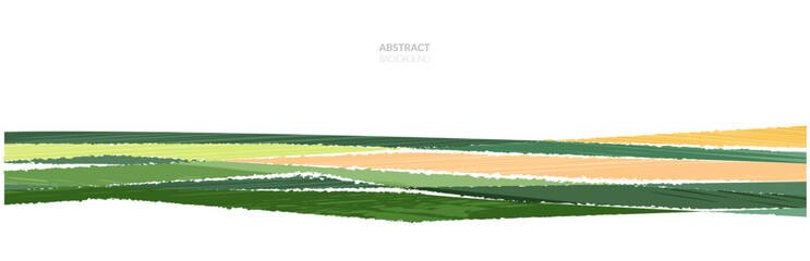 Wall Mural - abstract rice field agriculture vector background. paddy rural farm plantation. pattern of mountain 
