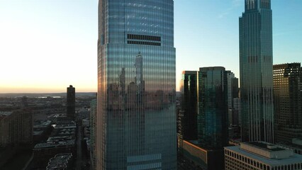 Wall Mural - Jersey City with Goldman Sachs building - aerial view - drone photography