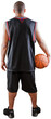 © BillionPhotos.com - Rear View of a Basketball Player with Ball - Isolated