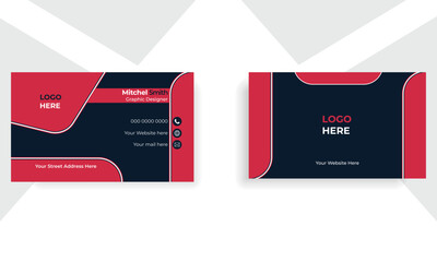 Wall Mural -  Professional Smart Business Card - Creative and Clean Business Card Template.