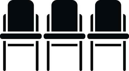 Poster - Seat chair icon simple vector. Room furniture. Modern style