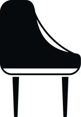Poster - Luxury chair icon simple vector. Interior sofa. Relax bar