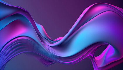 abstract background wave shape. generative ai illustration