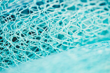 Abstract Background Of Blue Mesh