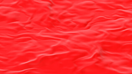 crumpled red silky surface texture background 3d rendering