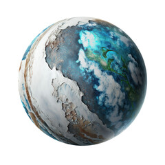 Wall Mural - Imagery of imaginary planets for your cosmic image. Ai generated.