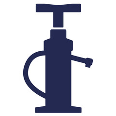 Wall Mural - air pump icon on white