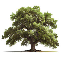 Canvas Print - beautiful tree for decoration on a transparent background. generative AI