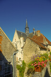 Fototapeta Tęcza - Miejscowość Montresor nad Loarą w Francji