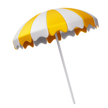 Summer S, Colorful Beach Umbrella, 3d Rendering