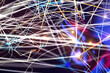 © vegefox.com - Global network. Blockchain. 3D illustration. Neural networks and artificial intelligence. Abstract