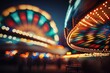 © andrenascimento - Amusement park toy blurred background. Blurred effect. Generative AI.