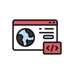 browser icon for your website design, logo, app, UI. 