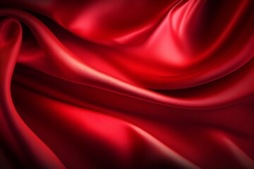 Red silk satin fabric textile material texture background