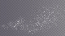 Bokeh Light Lights Effect Background. White Png Dust Light. Christmas Background Of Shining Dust Christmas Glowing Light Bokeh Confetti And Spark Overlay Texture For Your Design.	