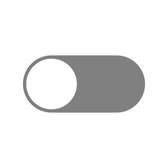 Poster - On Off Gray Switch Button Toggle Slider Icon Set. Vector Image.