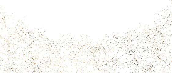 Canvas Print - gold sparkle splatter border