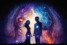 A Bond Between Two People That Transcends The Physical, Connecting Their Souls, Generative AI