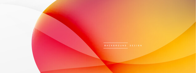 Abstract background. Fluid gradient color wave template for wallpaper, banner, background or landing