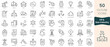 © Hondicone - Set of oil and gas industry icons. Thin linear style icons Pack. Vector Illustration