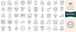 © Hondicone - Set of motivation icons. Thin linear style icons Pack. Vector Illustration