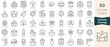© Hondicone - Set of climate change icons. Thin linear style icons Pack. Vector Illustration