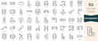 © Hondicone - Set of orthopedics icons. Thin linear style icons Pack. Vector Illustration